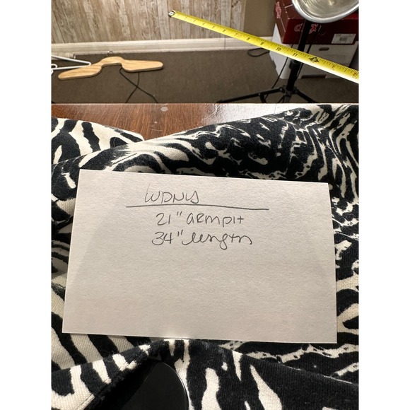 YDNY Womes Jacket 12 Black White Knit Zebra Print Chunky Button Mid Length‎ Coat - Picture 6 of 6